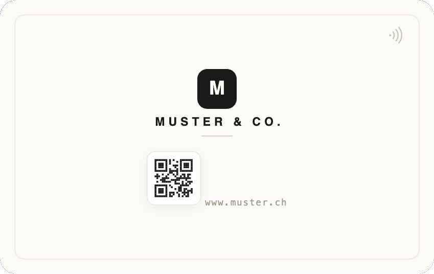 DataCard Design – Blanc · Rückseite