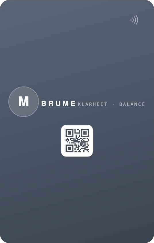 DataCard Design – Brume · Rückseite